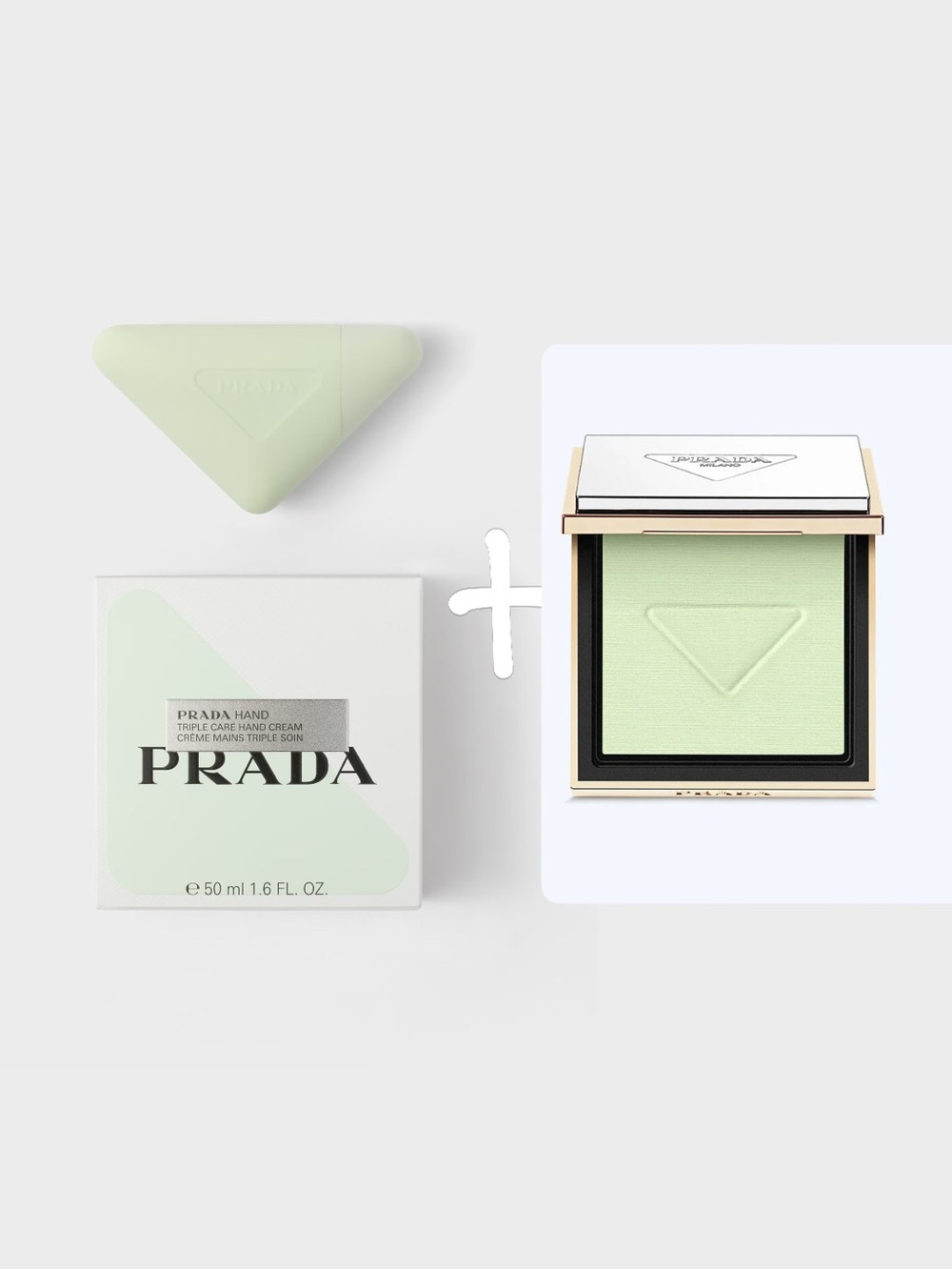 Prada Reset Setting Powder + Hand Triple Care Cream w Niacinamide & Biotin
Prada